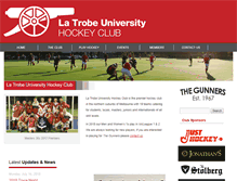 Tablet Screenshot of latrobeunihockey.com
